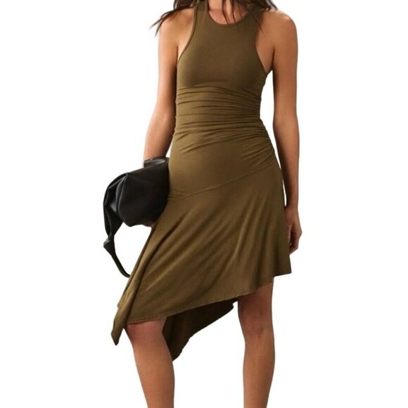 Anthropologie Dresses & Skirts - Anthropologie Daily Practice Green Sleeveless Racerback Midi Dress